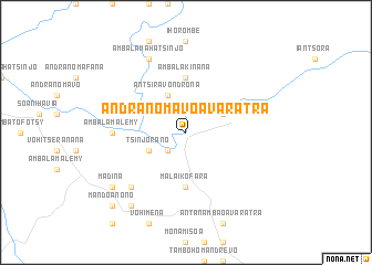 map of Andranomavo Avaratra