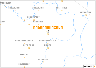 map of Andranomazava