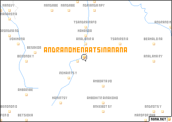 map of Andranomena Atsinanana