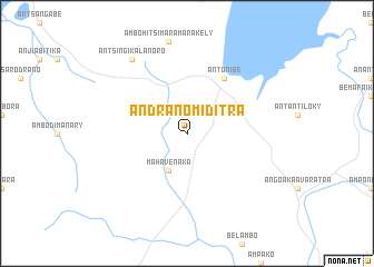 map of Andranomiditra