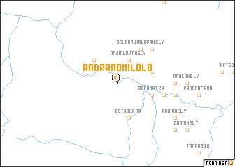 map of Andranomilolo