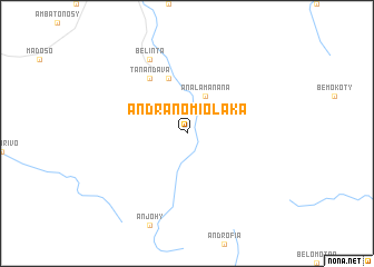 map of Andranomiolaka