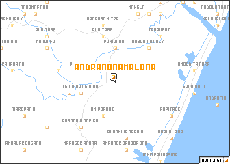 map of Andranonamalona