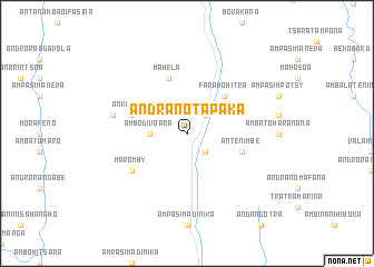 map of Andranotapaka