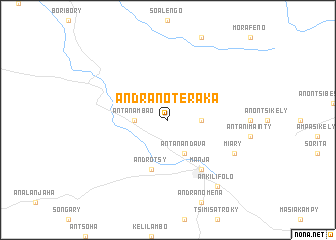 map of Andranoteraka