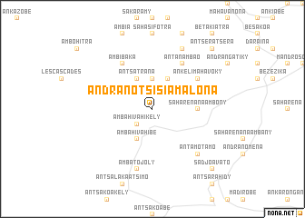 map of Andranotsisiamalona