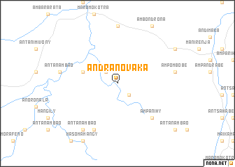 map of Andranovaka