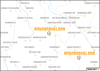 map of Andranovelona