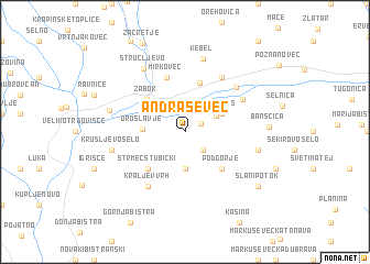 map of Andraševec