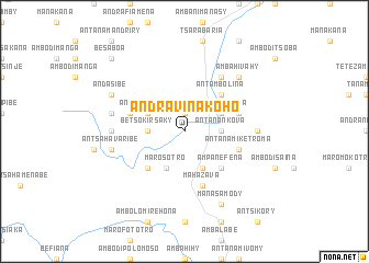 map of Andravinakoho