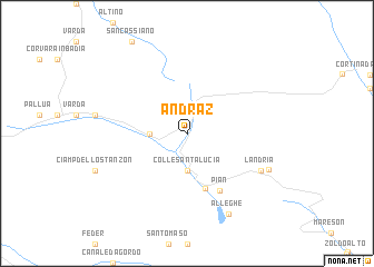 map of Andraz