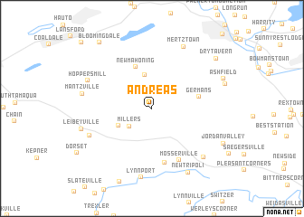 map of Andreas