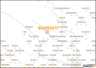 map of Andreeşti