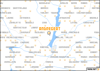 map of Andregeat