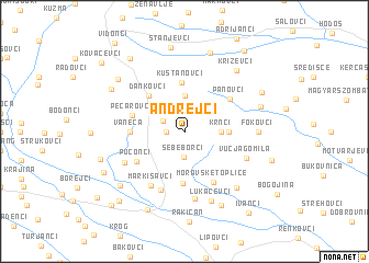 map of Andrejci