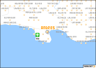 map of Andrés