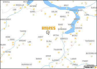 map of Andres