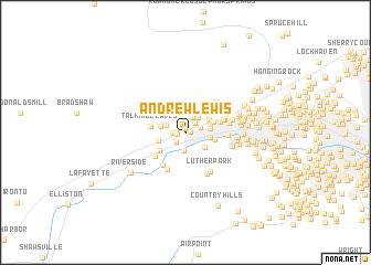 map of Andrew Lewis