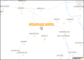 map of Andrews Chapel