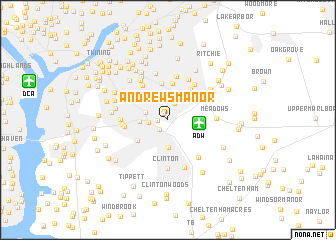 map of Andrews Manor