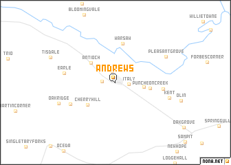 map of Andrews