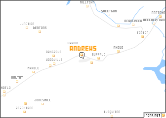 map of Andrews