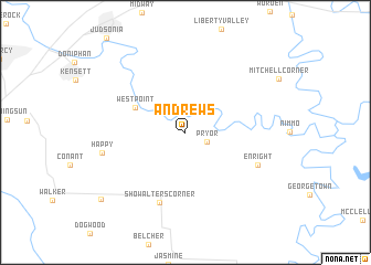 map of Andrews