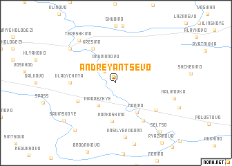 map of Andreyantsevo