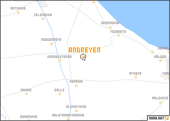 map of Andreyenʼ