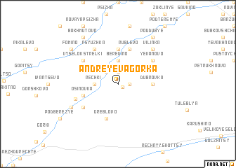 map of Andreyeva Gorka