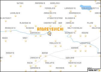 map of Andreyevichi