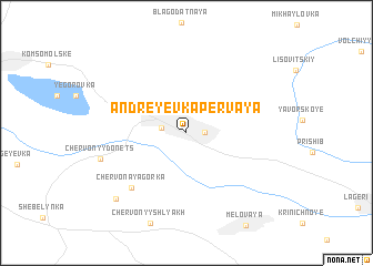 map of Andreyevka Pervaya