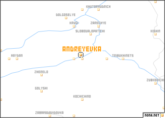 map of Andreyevka