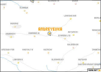 map of Andreyevka