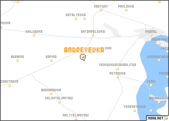 map of Andreyevka