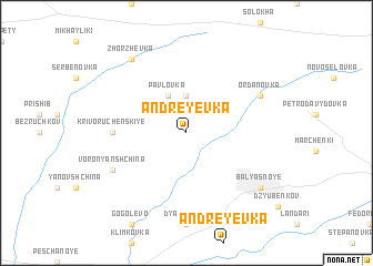 map of Andreyevka