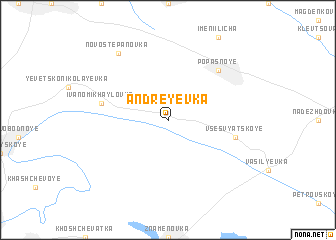 map of Andreyevka