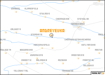 map of Andreyevka