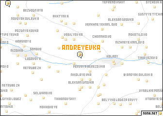 map of Andreyevka