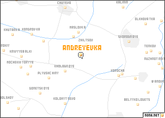 map of Andreyevka