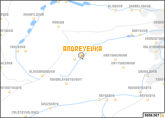 map of Andreyevka