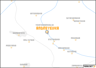 map of Andreyevka