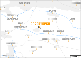 map of Andreyevka