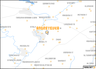 map of Andreyevka