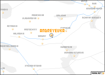 map of Andreyevka