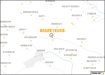 map of Andreyevka