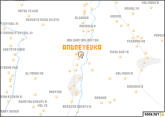 map of Andreyevka