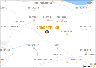 map of Andreyevka