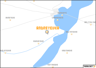 map of Andreyevka
