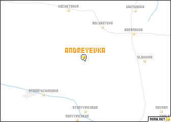 map of Andreyevka